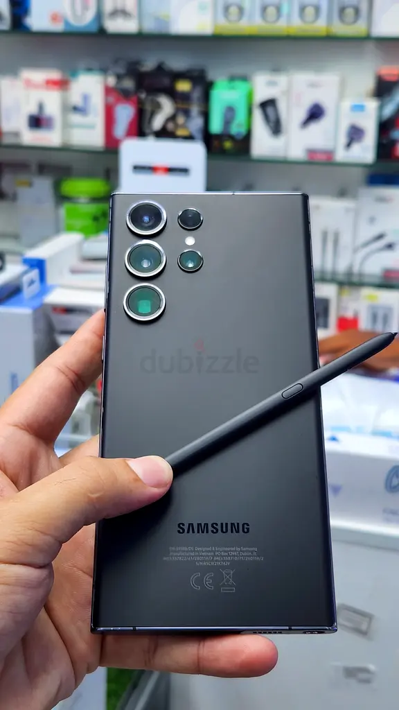 سامسونج S23 ألترا 5G، 12 جيجابايت / 512 جيجابايت، إصدار الإمارات العربية المتحدة، شريحتين فيزيائيتين + شريحة إلكترونية (eSIM)، هاتف أصلي بالكامل