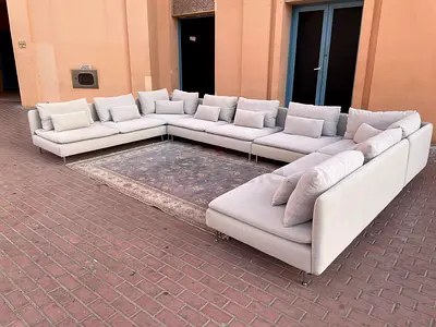 12____Seater IKEA Sodhremn Corner Ushape Sofa beige