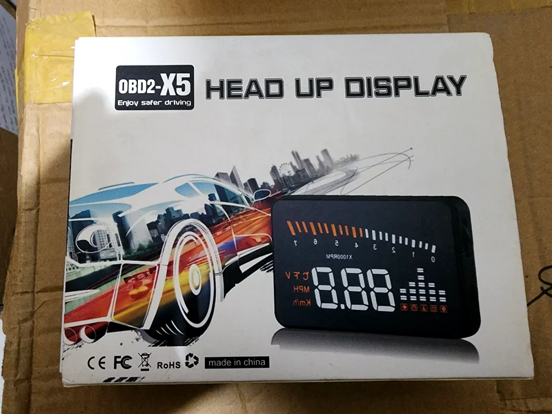 Head Up Display, X5 OBDII HUD 3 Alarm Head Up Display Windscreen Projector Speed Warning System63263523743873114