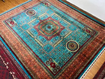 255 x 309 cm | new Handmade Stunning Mamluk Carpet Fine Quality