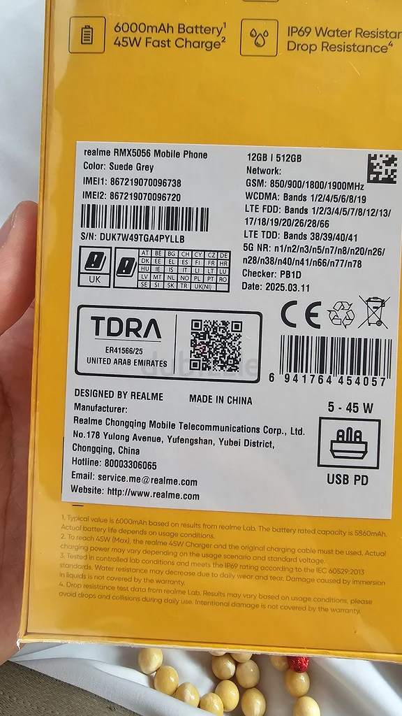 Realme 14 Pro 512GB 12 RAM (TDRA) NEW63184729114498111
