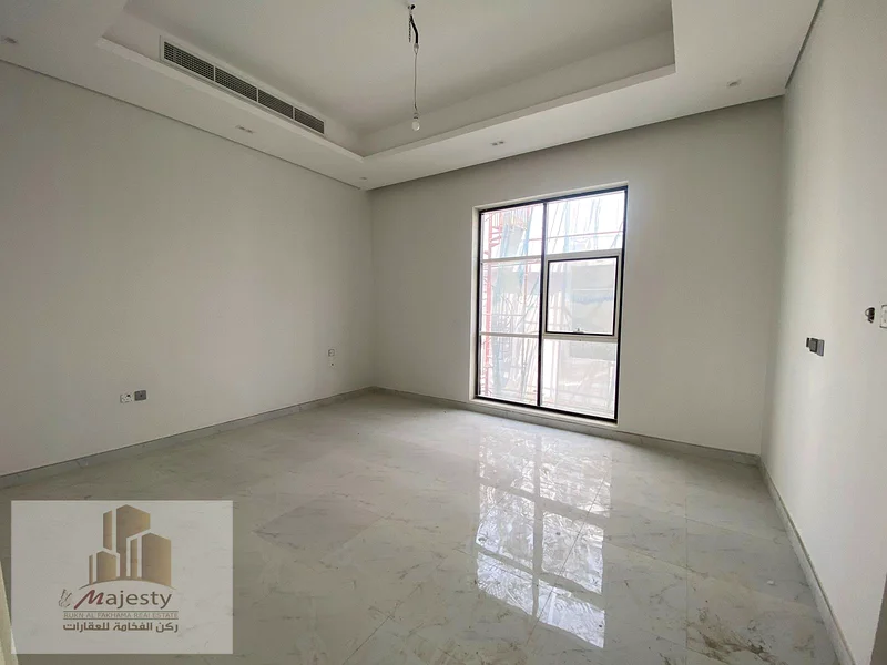 For sale a new finishing villa, the first inhabitant, consisting of two floors in the Emirate of Sharjah, Al-Hoshi area, high-end design, harmonious s63207377174785114