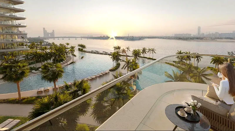 Half-floor penthouse | panoramic view from Atlantis to Blue water63229651302275114