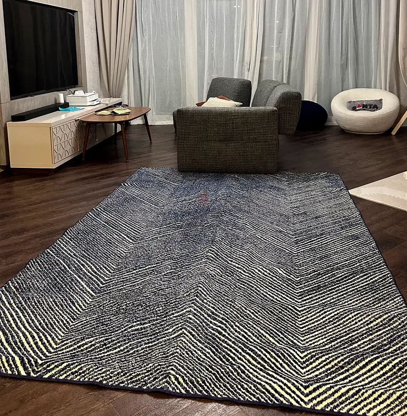 Re-Mix Rug, Grey  Blue – 200x290 cm