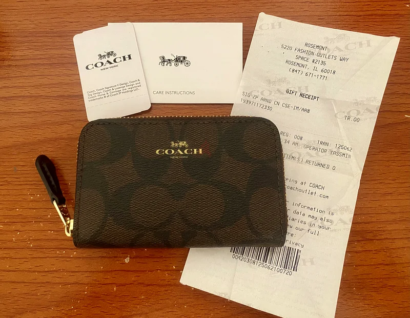 Coach Zip Around Coin Case632381070775051116