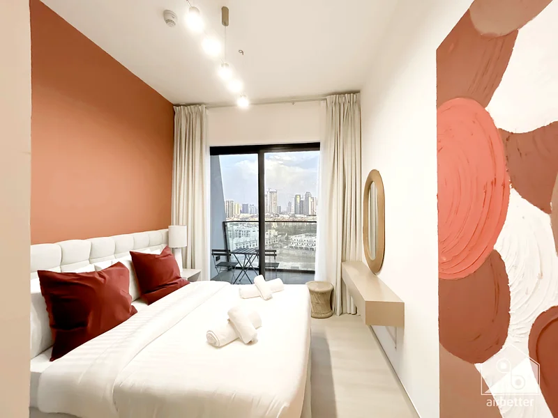 Chic 1-BHK Apt & Balcony in Binghatti Heights - ALL BILLS INCLUDED63835683645314110