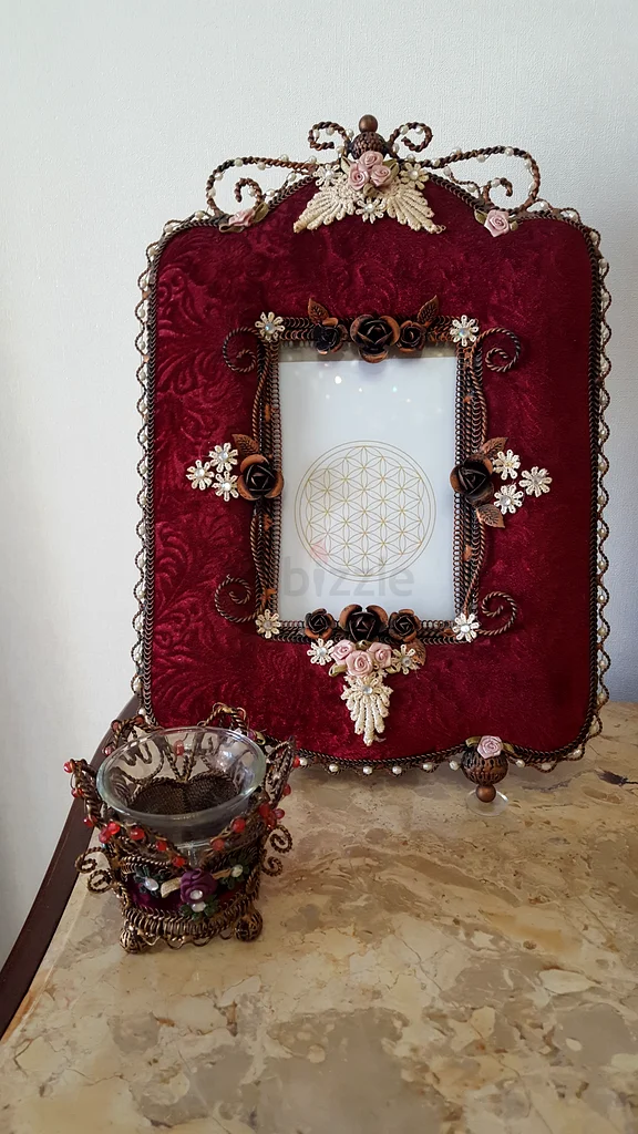 إطار. حامل شمعة. علبة مناديل63177602091650111