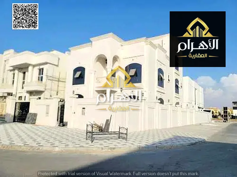 Seize the opportunity of a lifetime with a villa in Al Alia, 6 master bedrooms, including registration fees, electricity, water, and central air condi63877280004739110
