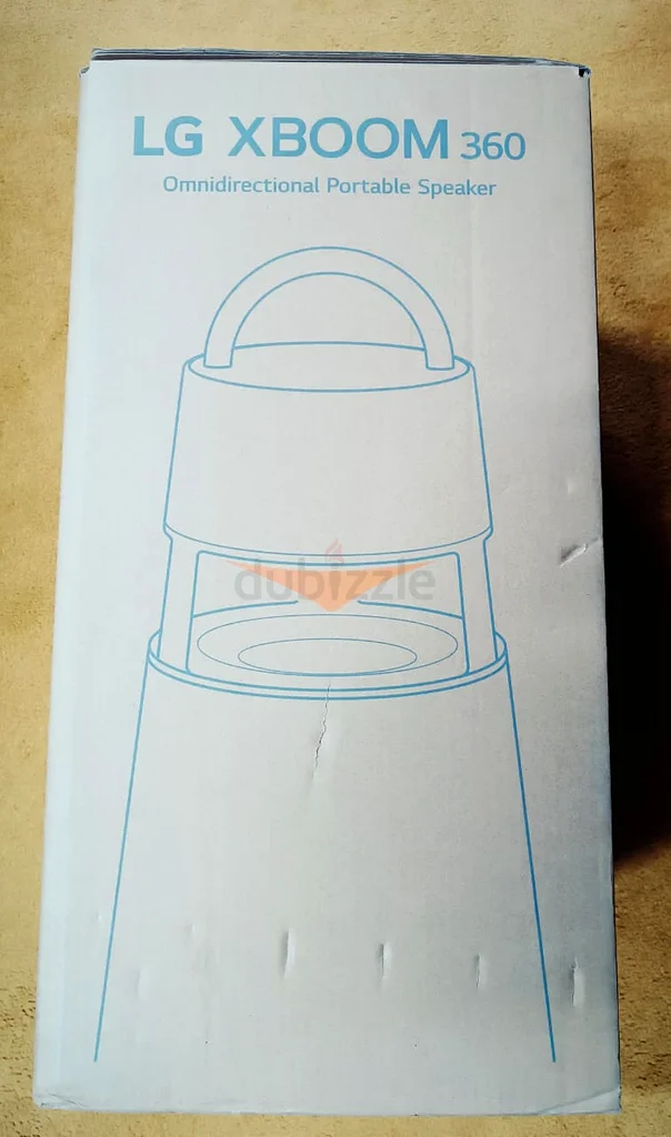 مكبر صوت لاسلكي محمول LG XBOOM 360 RP4 مع صوت 360 وإضاءة - أسود63263520033282112