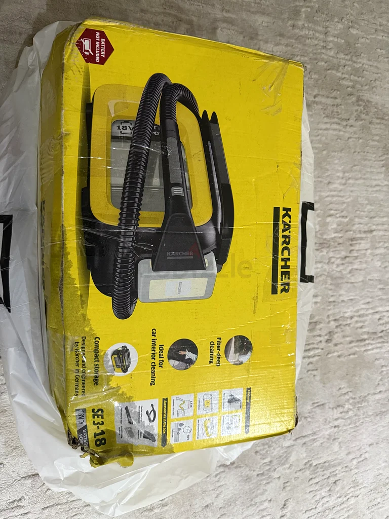 Battery Fiber deep cleaner and car interior cleaning with compact storage used once63255541557633112