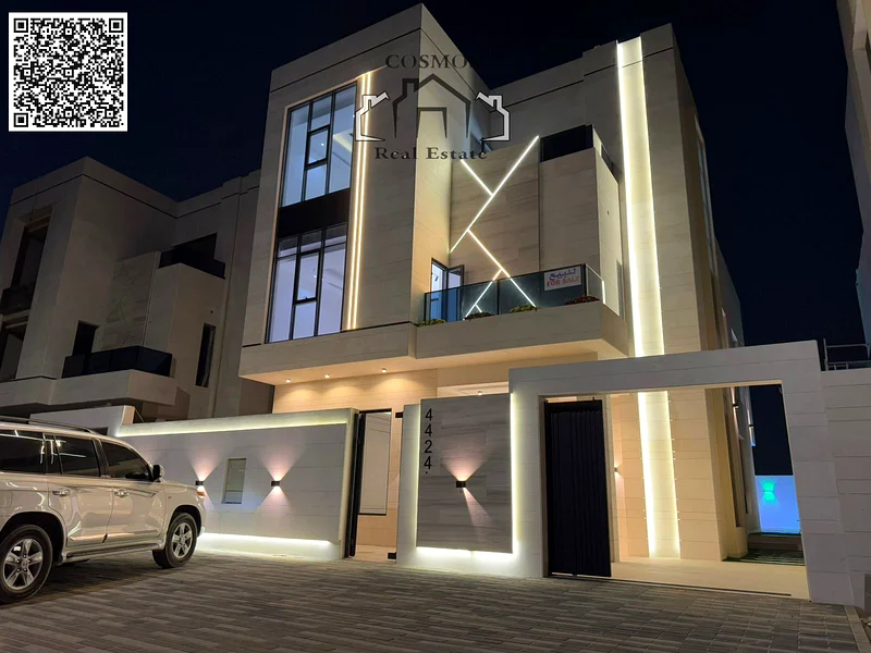 From the owner directly, a new 3-story villa with super deluxe finishing 🏡 in Al Helio 2 - Ajman with bank financing facilities for payment.63895009174787112