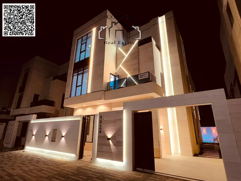 From the owner directly, a new 3-story villa with super deluxe finishing 🏡 in Al Helio 2 - Ajman with bank financing facilities for payment.63895009174787110