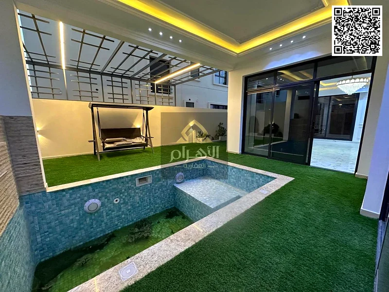 The most luxurious villas in Ajman, with personal finishing, 6 master rooms with a swimming pool, including registration and ownership fees63901153882113112