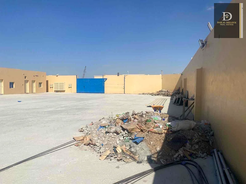 For sale in Sharjah, Al Sajaa area  A fenced land with an area of ​​20,000 feet  A corner on two streets, an industrial permit, Shabrat  Consistings63195065647489112