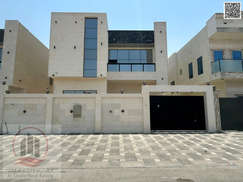 For sale, a villa in Ajman Al Helio, 5 master rooms, a Majles room, a hall, and a maid’s room, freehold for all nationalities, Installment with out do63896286313090110