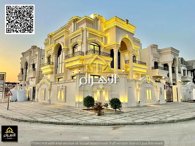 امتلك قصرًا فاخرًا يضم 6 غرف ماستر وسطحًا في زاوية شارعين، تشطيب سوبر ديلوكس، ملكية حرة لجميع الجنسيات، بدون63903397174913110
