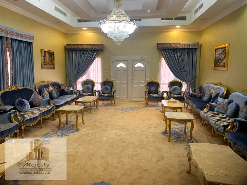 For sale villa in the Emirate of Sharjah, Al Yash area, a charcoal stone villa, a large area63205836838145111