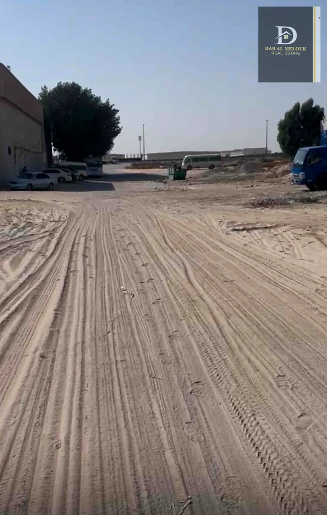 For sale in Sharjah, Al Sajaa area  A fenced land with an area of ​​20,000 feet  Industrial permit, corner plots on two streets63195065627649111