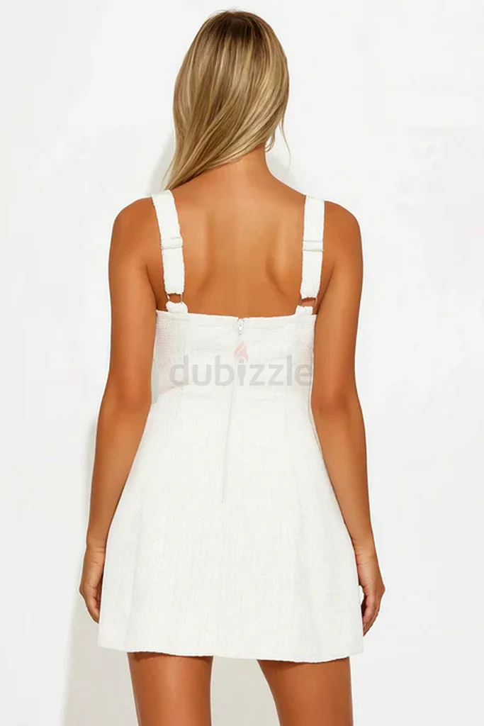 Leanna White Tweed Mini Dress – Pre-Order Bridal / Registry Look Court Wedding Dress63238584381953112