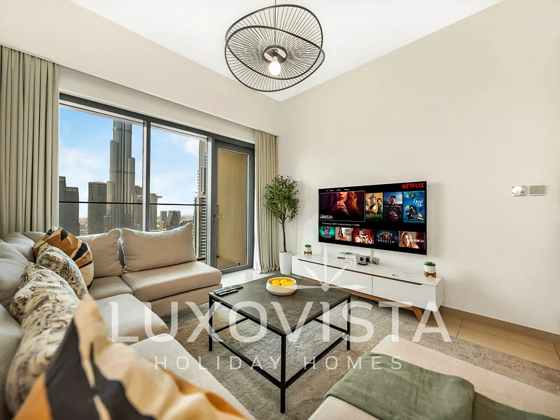 High Floor | 3 Bedroom Apartment | Burj Khalifa and Fountain View | Daily or Monthly Rent | Burj Royale, Downtown Dubai63833494187907111