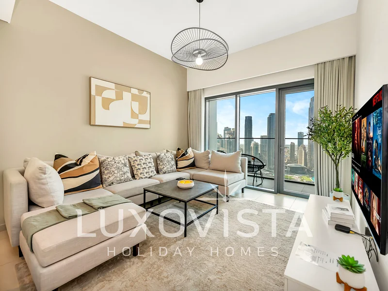 High Floor | 3 Bedroom Apartment | Burj Khalifa and Fountain View | Daily or Monthly Rent | Burj Royale, Downtown Dubai63833494187907114