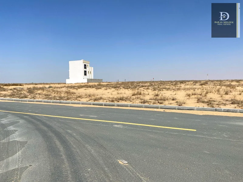 For sale in Sharjah  Rawdat Al Qurt area  Residential investment plot, 3,100 square feet, corner plot, on two adjacent streets63196616496387111