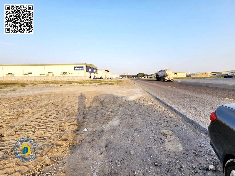 Industrial land for sale excellent location corner for  warehouses shops labor camp  asphalt street631842114199051111