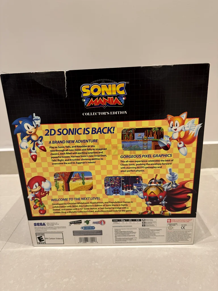نسخة المجموعة من Sonic Mania لنظام Nintendo Switch (بدون رمز اللعبة)63228310824065111