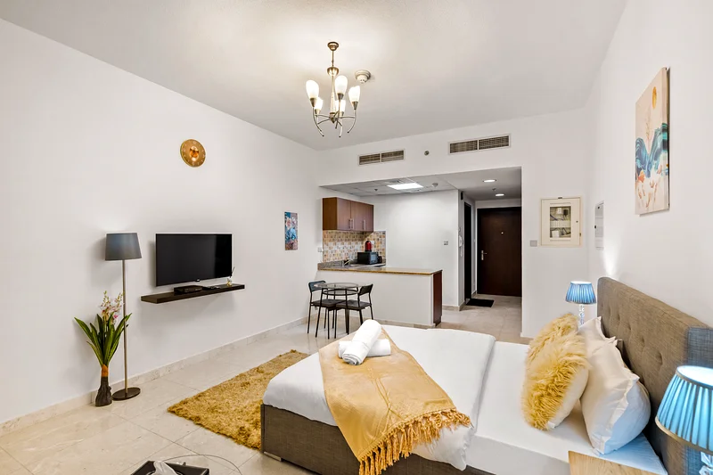 No Commission 6800 including bills Hotel Serviced Fully Furnished studio apartment with balcony63835892279811110