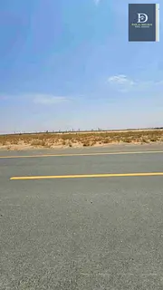 For sale in Sharjah, Muzra'a areaAl Rahmaniya suburb, residential landArea 3444 feet, corner onT