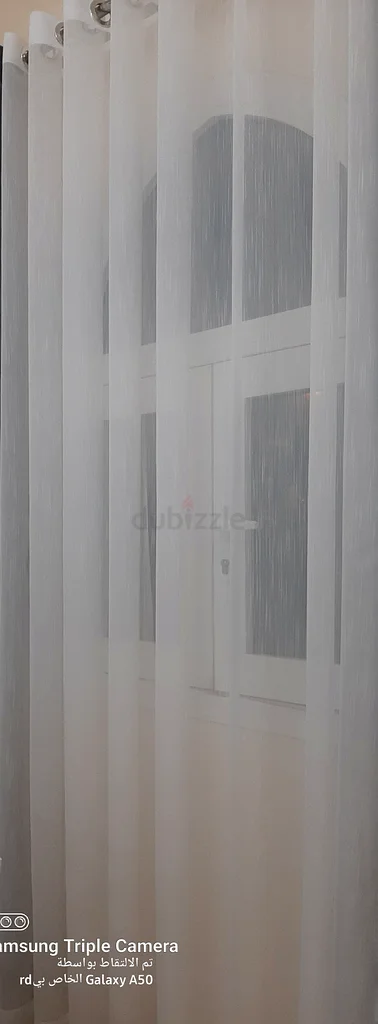 3 قطع بارتفاع 250 وعرض 300  
ستائر بيضاء شفافة أنيقة - مثالية لأي غرفة63177968843010112