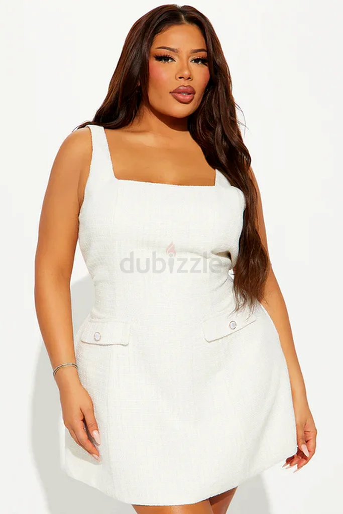 Leanna White Tweed Mini Dress – Pre-Order Bridal / Registry Look Court Wedding Dress63238584381953114