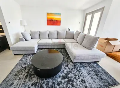 The one Kingstone U shape sofa Light Grey