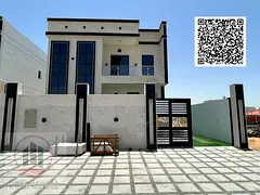 Villa For sale in Ajman Al Helio, 3 master bedrooms, a living room, a hall, and a maid’s room, fre