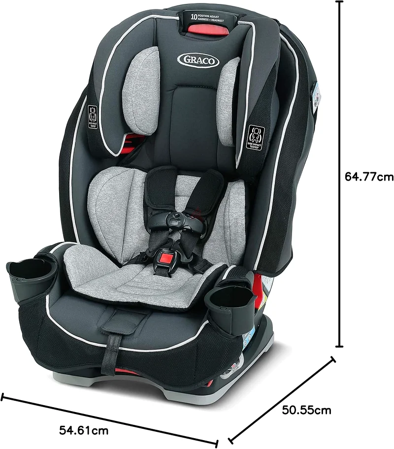Graco car seat, 3-in-1 Slim Fit, multi-size for ages 2 to 7 years - used for one month632262690112031116