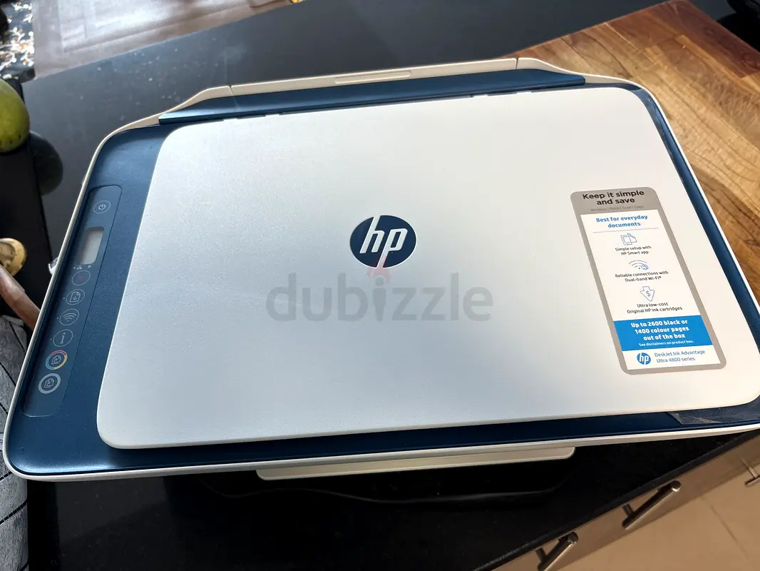 طابعة HP مع خرطوشتين حبر إضافيتين