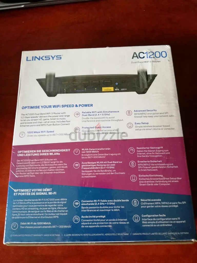Linksys AC 1200 Dual Bank Wifi Router - Sealed Pack63168984689026111