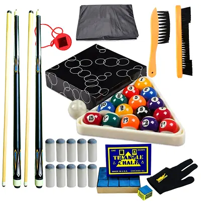 Complete Billiard Pool Table Set - Perfect for Game Nights!