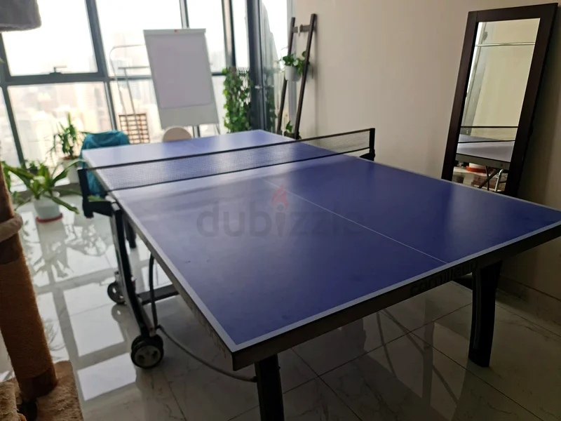 Branded Cornilleau 300 Indoor Table Tennis Folding Table with Dunlop bats and balls full set63170406870658113