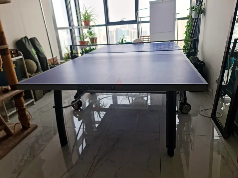 Branded Cornilleau 300 Indoor Table Tennis Folding Table with Dunlop bats and balls full set63170406870658112