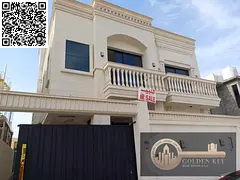 3800sqft air conditioned ,with pool 5 bhk  villa in helio 1 ajman idiol location near mosque ,