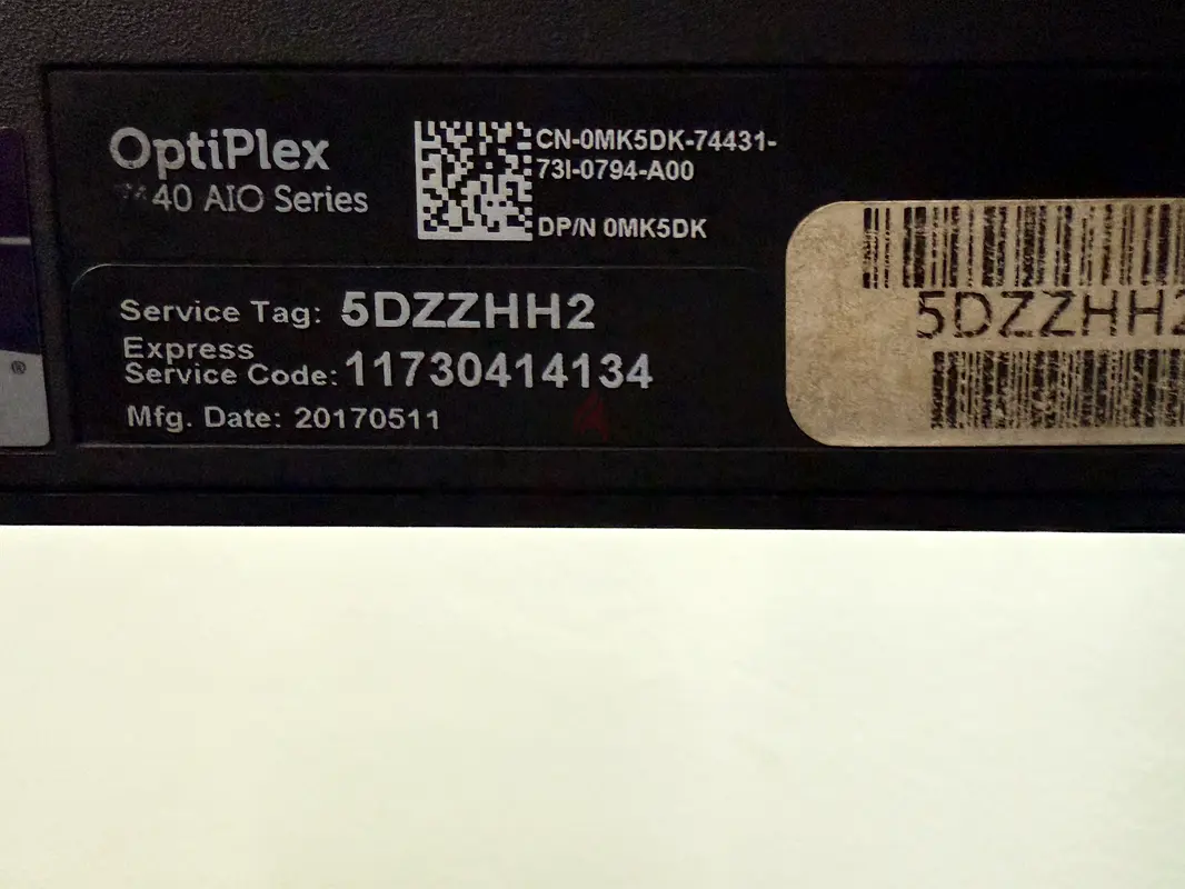 DELL OptiFlex 7440 AIO Series 24 inch63255537731203112