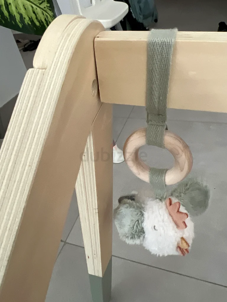 Little Dutch Stylish Wooden Baby Play Gym with Hanging Toys63207888689155112