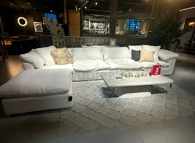 The Loom collection Feather filled  Modicular Sofa Sets with footstool