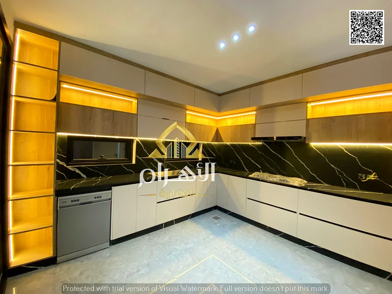 The most luxurious and finest villa in Ajman, including fees, registration, electricity, water, air conditioners, turnkey delivery, two floors, and fr63881908868865113