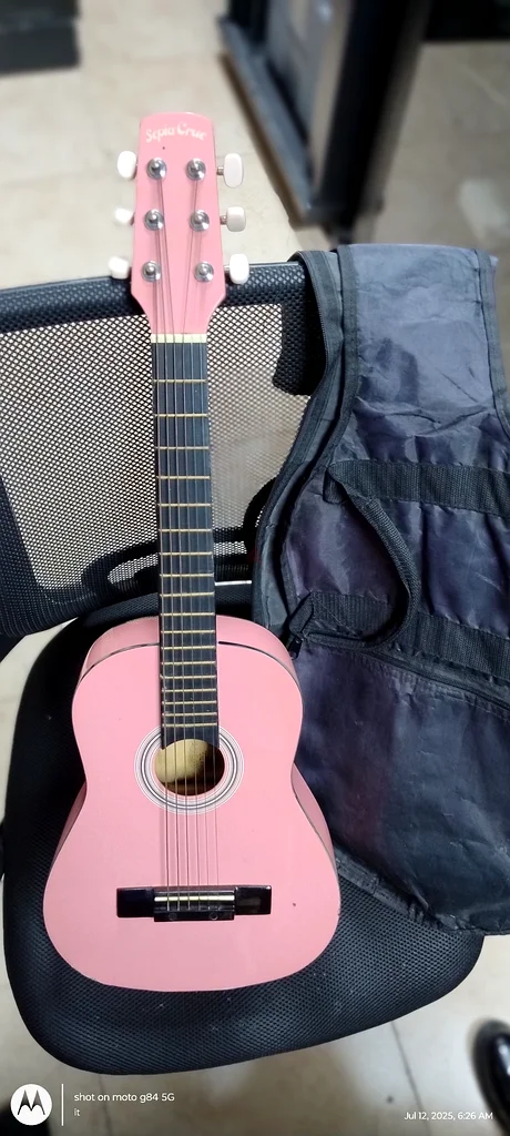 Cute Pink Acoustic Guitar with Bag - Perfect for Beginners!63205878439939111