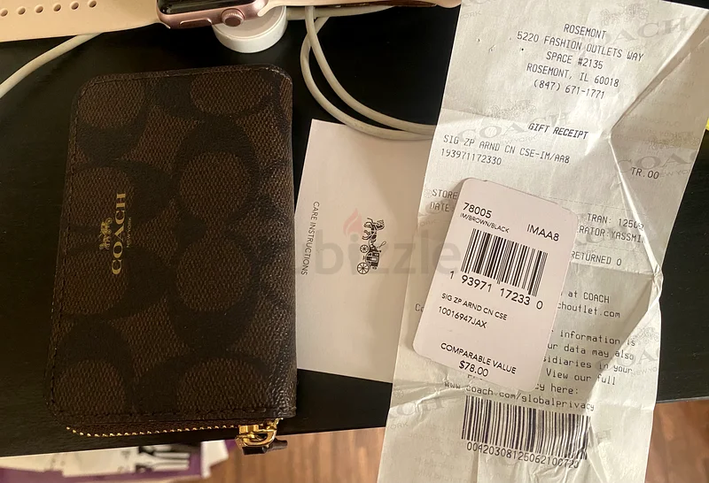 Coach Zip Around Coin Case63238107077505113