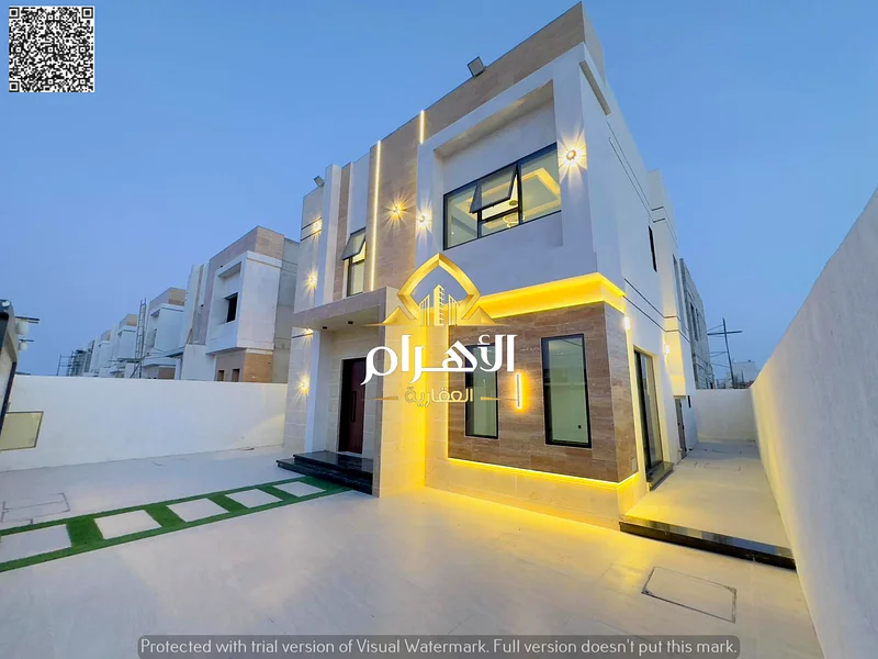 Including registration fees for sale, a 3-bedroom villa from the most luxurious villas in Ajman, without a down payment, very excellent finishing, fre63901473958146110