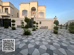 Villa for sale at Ajman Al Alia  area on the corner , 7 Master Room , Majlis, Hall, Maid Room , Kitc