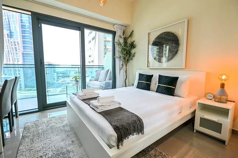 Chic Studio | Prime Business Bay Location | Spacious Balcony | New Building | Perfect for Solo Travelers, Busy Professionals and Couples63836086887299110
